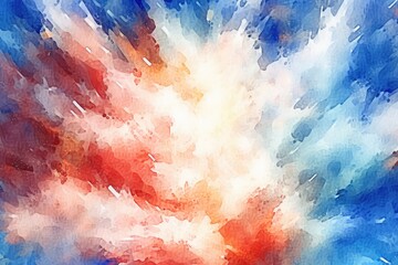 Obraz na płótnie Canvas abstract watercolor background with clouds