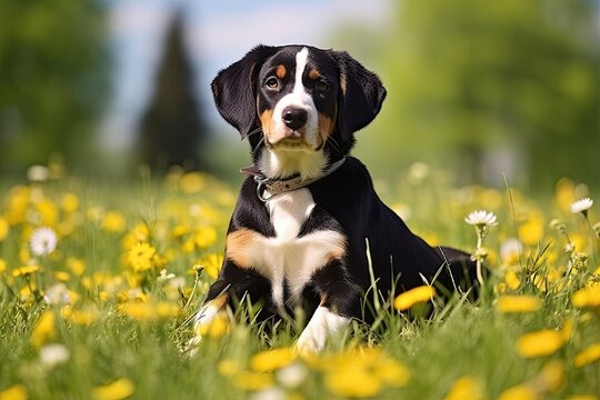 Appenzeller Sennenhund Dog - Portraits of AKC Approved Canine Series