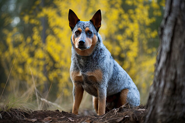 Naklejka na ściany i meble Australian Cattle Dog - Portraits of AKC Approved Canine Series