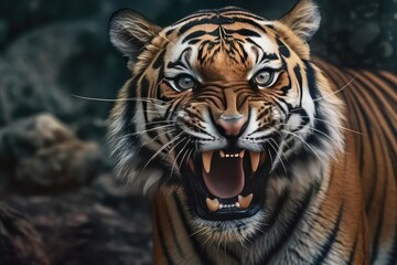 Fototapeta premium portrait of a bengal tiger