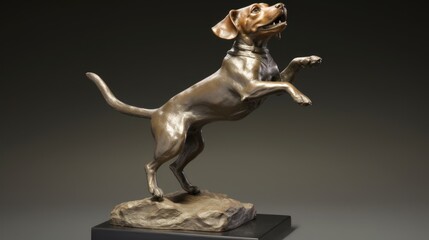 statuette of a dog