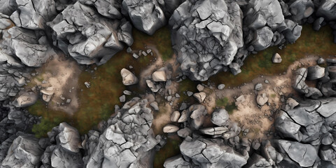 Texture rocks and cliffs background, geology theme, AI generated