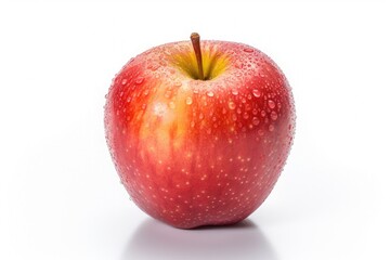 Apple, Fresh apple isolated on white background. Generative Ai