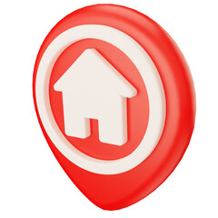 home pointer location 3d icon
