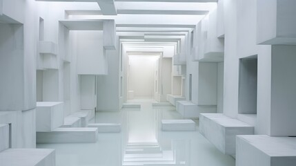 白い部屋,Generative AI AI画像