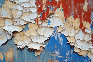 peeling paint on wood