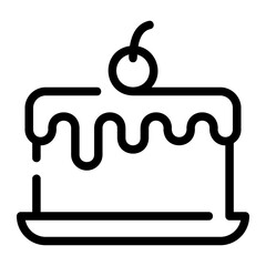 cake line icon