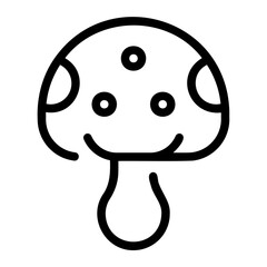 champignon line icon