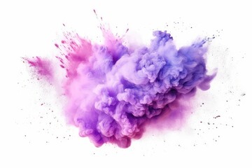 violet powder on white background