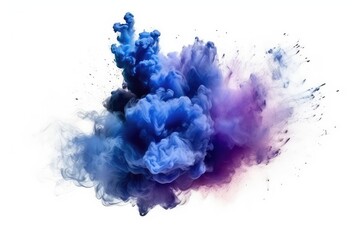 Fototapeta premium blue watercolor paint