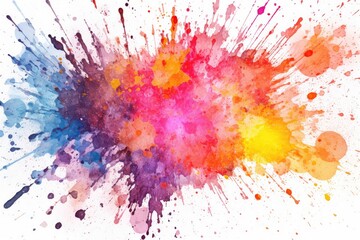 Fototapeta na wymiar Abstract Splatters: Experiment with bold and expressive watercolor splatters and splashes, creating a vibrant and energetic texture background. 