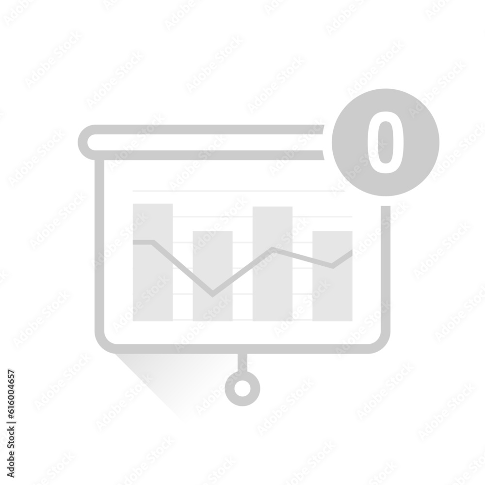 Aufkleber no data or chart to display concept illustration flat design vector eps10. modern graphic element fo