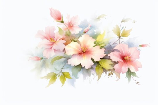 bouquet of flowers isolated on white