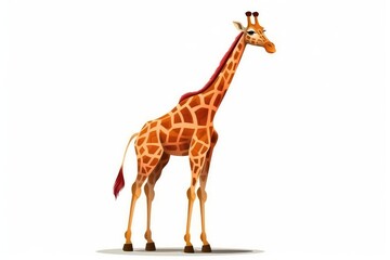 Obraz premium giraffe isolated on white