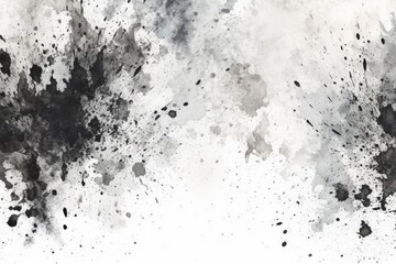 Obraz premium Monochromatic Elegance: Design a textured background using paint splatters in shades of a single color, such as grayscale or sepia tones, for a sophisticated and cohesive look. 