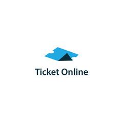 simple vector travel ticket logo suitable for your logo