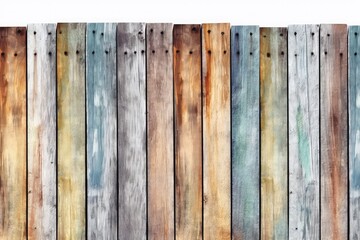 Wooden Fence Boards: Incorporate the rustic charm of weathered wooden fence boards, featuring natural imperfections and weathered paint for a nostalgic and rustic feel.