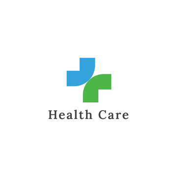 medical logo vector illustration, healthy logo simple