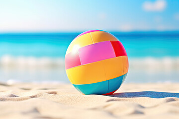 Beach Ball vibrant colorsummer vibes vibrant background