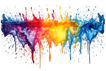 Fototapeta premium Bold Drips: Focus on large, bold paint drips and splatters in contrasting colors, creating a high-impact and dramatic texture background.