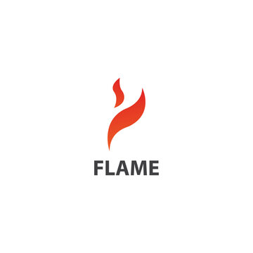 fire logo in modern style vector