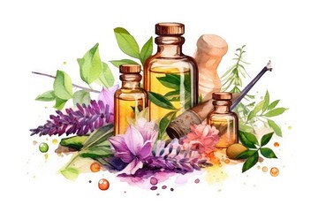 spa treatment with oils