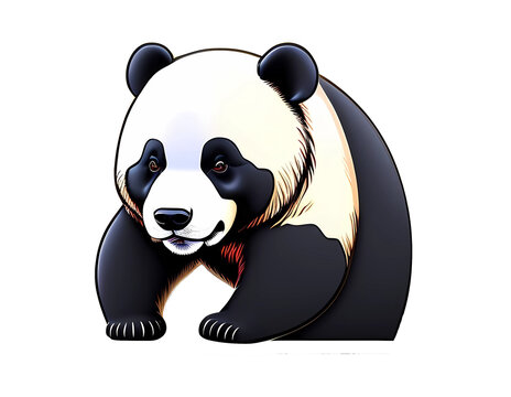 panda sticker kawaii