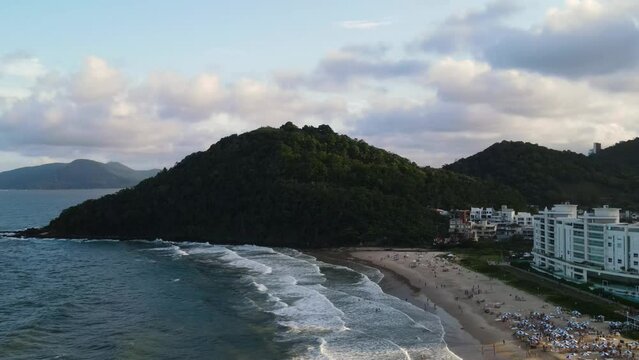 Aerial view of morro do careca in Brazil