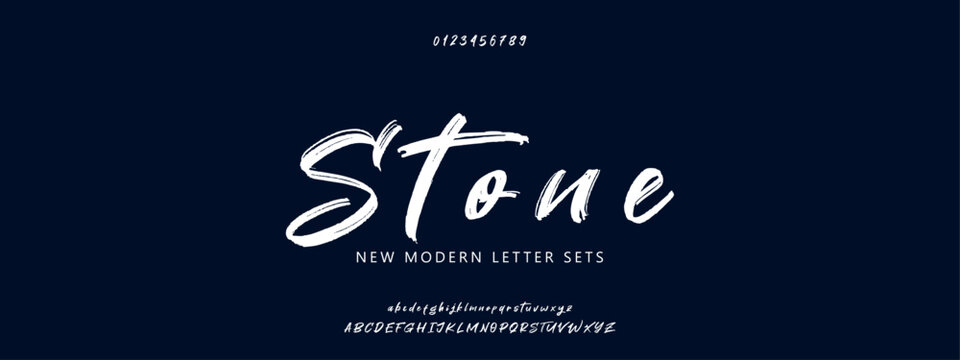 STONE Elegant alphabet letters font and number. Classic Lettering Minimal Fashion Designs. Typography modern serif fonts decorative vintage design concept. vector illustration.