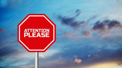 attention please sign 
