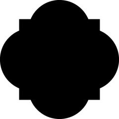 Quatrefoil Silhouette Vector Art