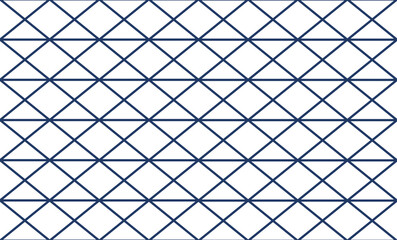 blue line abstract geometric seamless pattern in oriental style. minimal vector background. Simple graphic ornament. texture with diamonds, mesh, grid, lattice, net. Repeat design