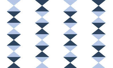 Two tone blue seamless geometric pattern with triangles repeating style, replete image design for fabric printing
