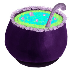 Witch Cauldron cartoon 