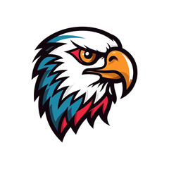 falcon logo vector clip art illustration