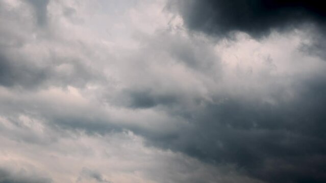 The storm is approaching with dark clouds.Dramatic rolling storm clouds