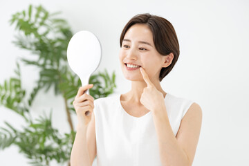 女性・デンタルケア・歯