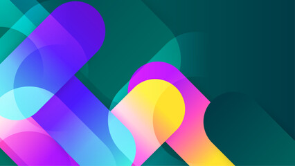 Modern abstract background with colorful geometric shapes