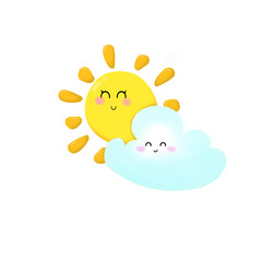 Sun and cloud 
