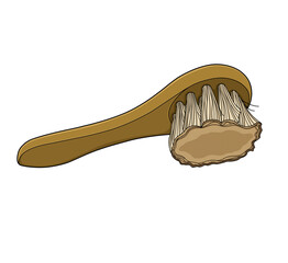 Hair brush barber equipment graphic style no background.