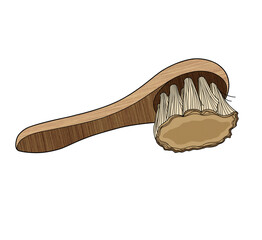 Hair brush barber equipment graphic style no background.