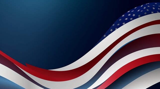 USA flag background design for independence, veterans, labor, memorial day, army birthday, Generative Ai