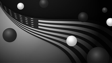 vector grayscale gradient usa memorial day illustration