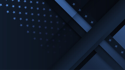 vector dark blue presidents day with american flag