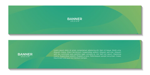 Obraz premium abstract green wave organic background. banner design template for business.
