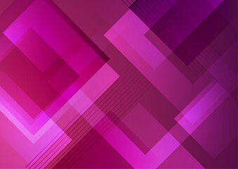 Abstract geometric poster cover design with minimal futuristic corporate concept. Geometric magenta shape. Design elements for poster, magazine, book cover, brochure. Retro futuristic art design.