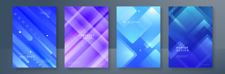 Vector abstract trendy gradient flowing geometric pattern background texture for poster cover design minimal color