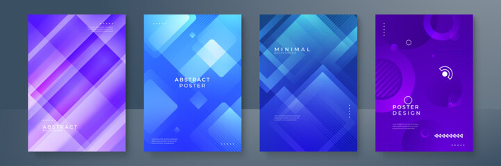 vector abstract business flyer with colorful style