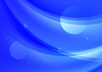 Gradient abstract cover, minimal cover design. Blue geometric background, vector illustration.