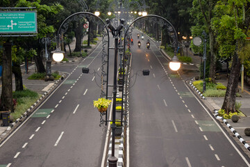 The view of Dago Street or Ir. H. Juanda Street, Bandung. This street is iconic street in Bandung City.